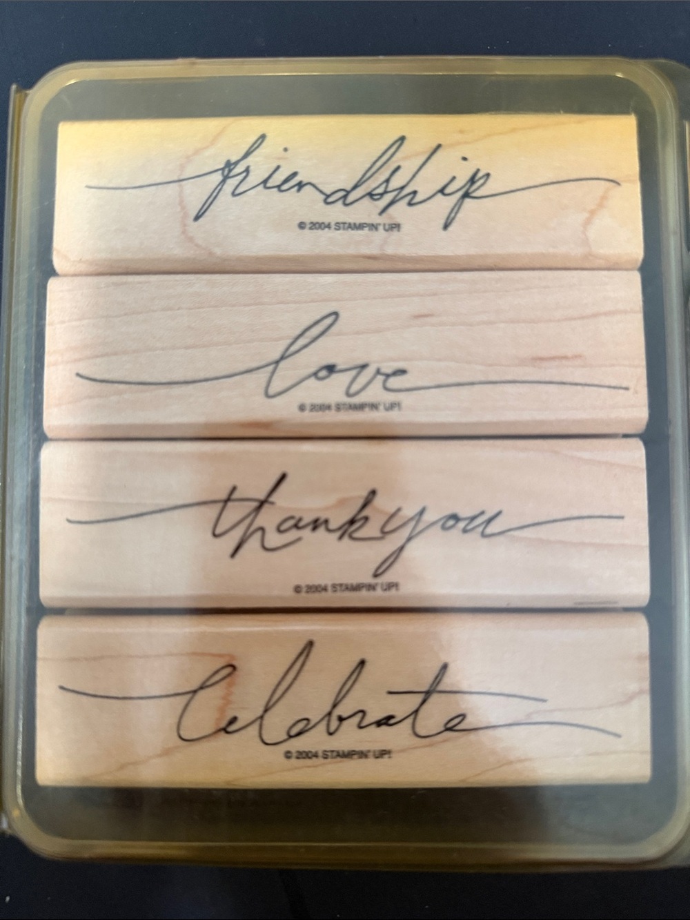 Stampin' Up! Wood Sentiment Stamp Set - Wonderful Words